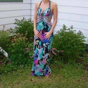Floral prom dress
